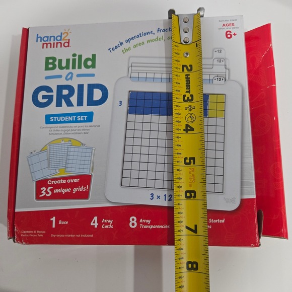 Hand2Mind Build-a-Grid Student Set Math Operations Fractions Area Model - Picture 7 of 8